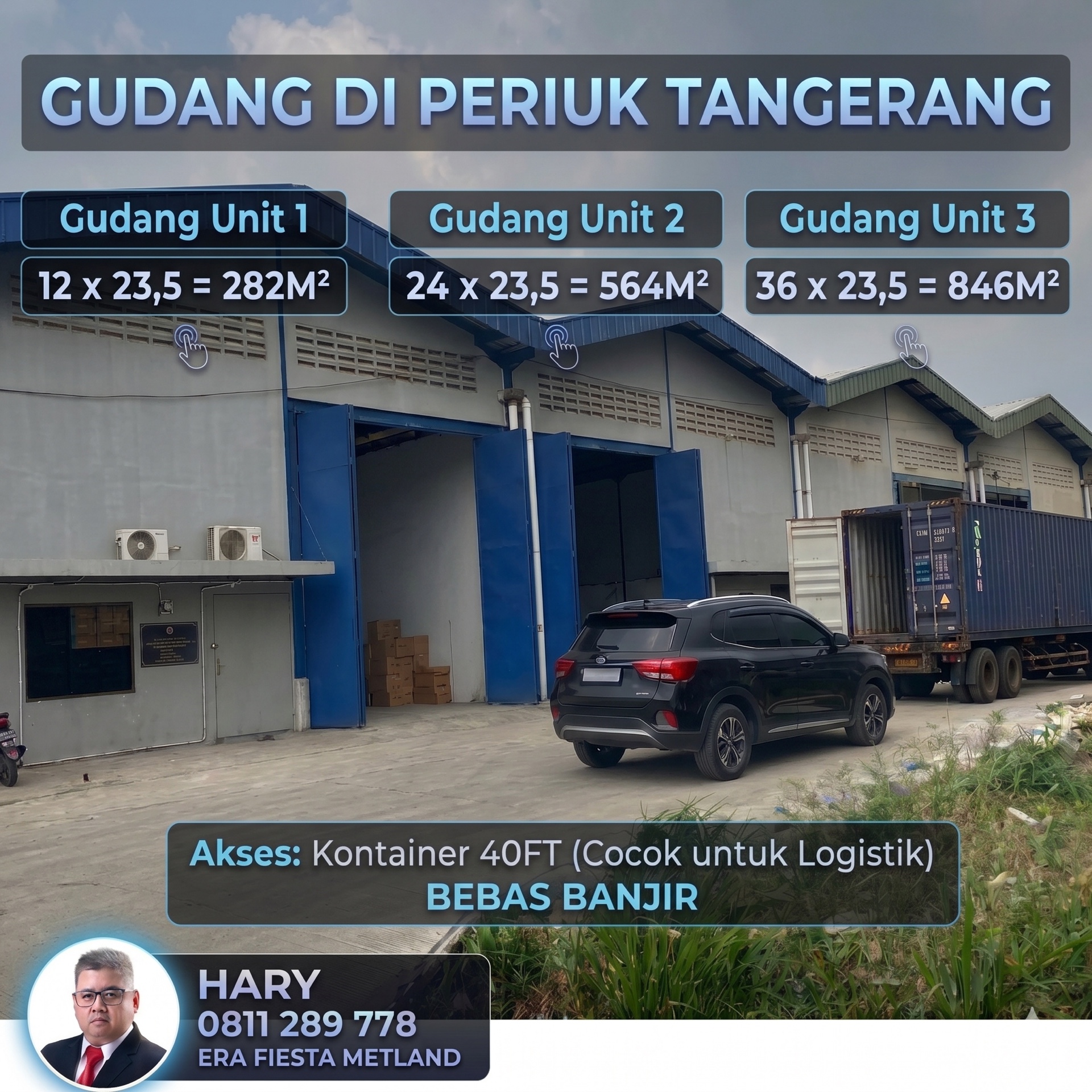 Gudang Disewa di Tangerang, foto 1 dari 9