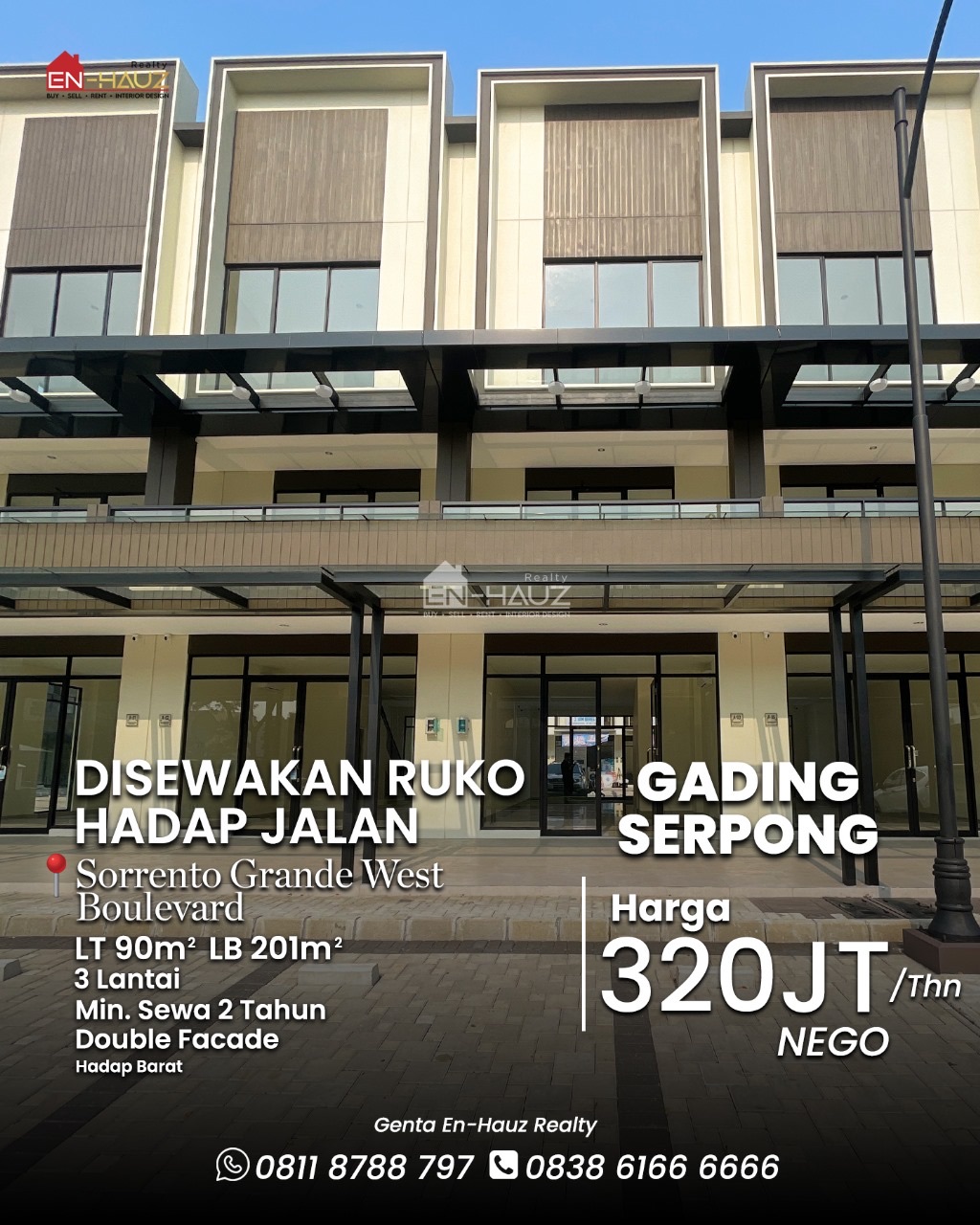 Ruko Disewa di Gading Serpong, Tangerang, foto 1 dari 6