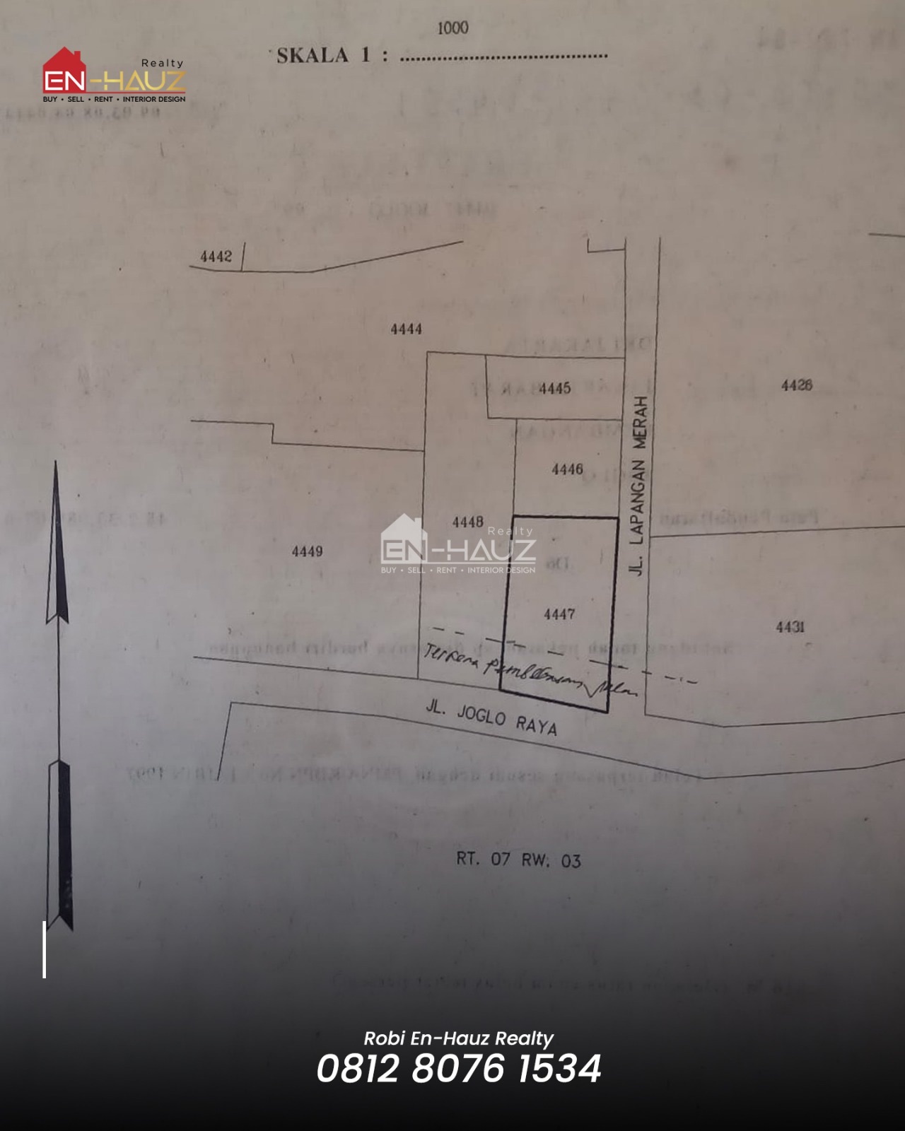 Tanah / Kavling Dijual di Joglo Kembangan, Jakarta Barat, foto 1 dari 5