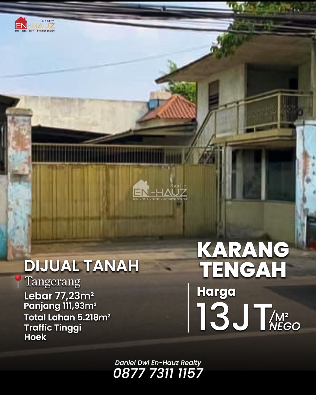 Tanah / Kavling Dijual di Karang Tengah, Tangerang