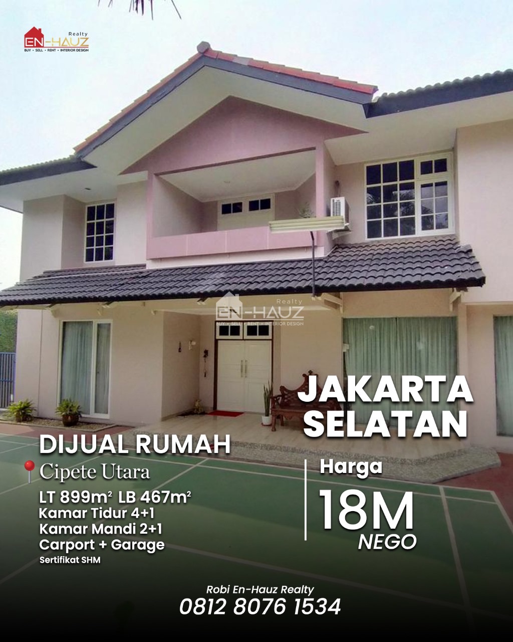 Rumah Dijual di Cipete Utara, Jakarta Selatan