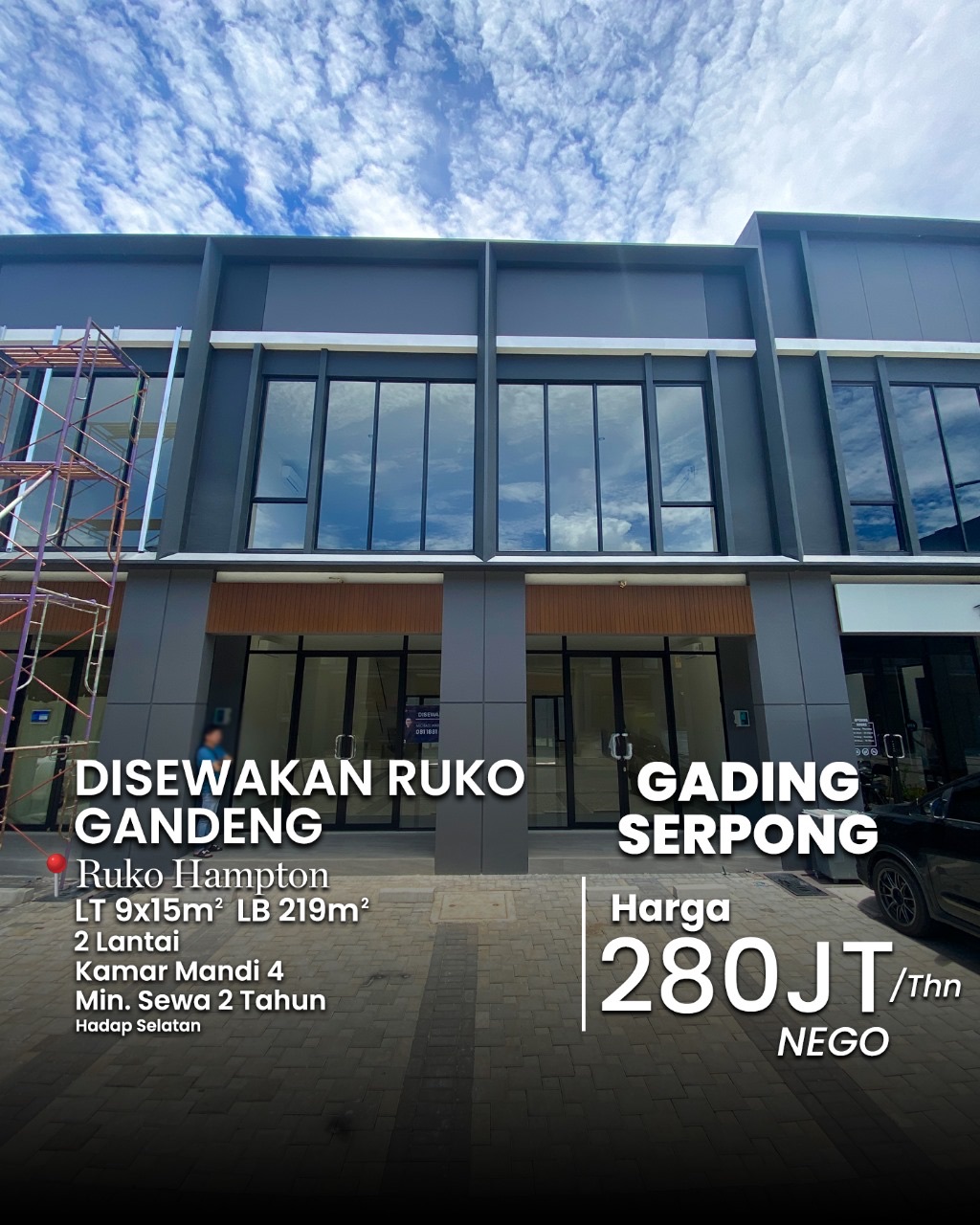 Ruko Disewa di Gading Serpong, Tangerang, foto 1 dari 6
