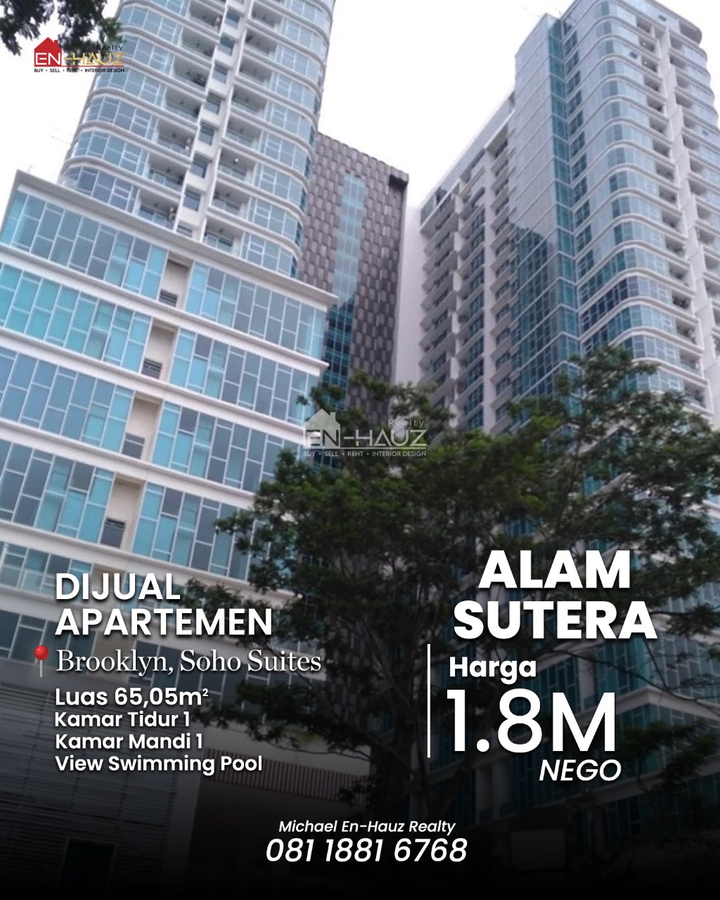 Apartemen Dijual di Alam Sutera, Tangerang